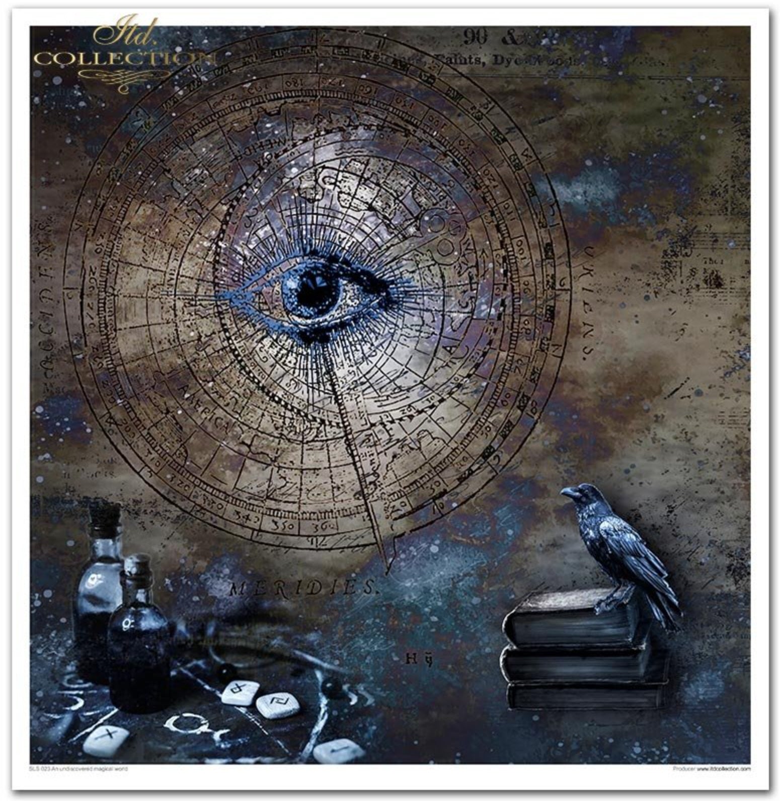 Papier-Set Eine unentdeckte magische Welt 10 Blatt 320x310mm 200g