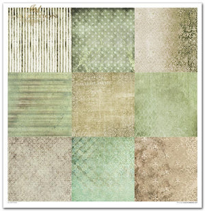 Scrapbooking-Papierset Erde Vier Elemente 10 Bögen 31x32cm 200g/m²