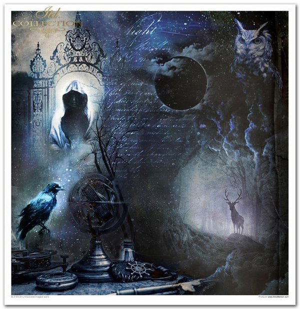 Papier-Set An undiscovered magical World 10 Blatt 320x310mm 200g