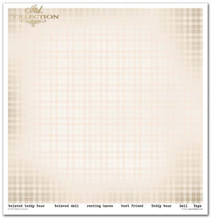 Scrapbooking-Papierset Kindheitserinnerungen rosa 10 Bögen 31x32cm 200g/m²