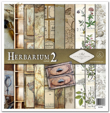 Scrapbooking Papier Set Herbarium 2 31x32cm 200g/m² 11 Bögen