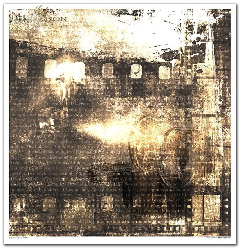 Scrapbooking-Papierset Magic of Cinema 10 Bögen 31x32cm 200g/m²