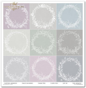Scrapbooking Papier Set Shabby Chic 10 Bögen 31x32cm 200g/m²
