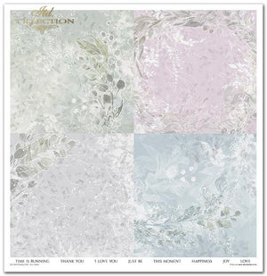 Scrapbooking Papier Set Shabby Chic 10 Bögen 31x32cm 200g/m²