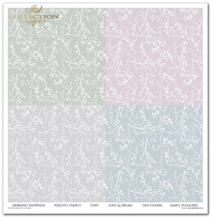 Scrapbooking Papier Set Shabby Chic 10 Bögen 31x32cm 200g/m²