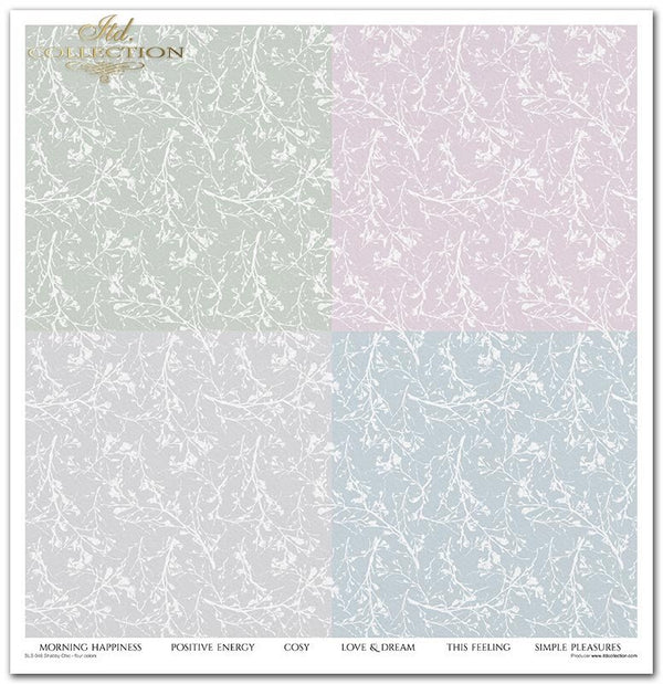 Scrapbooking Papier Set Shabby Chic 10 Bögen 31x32cm 200g/m²