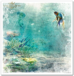 Scrapbooking-Papierset Tropical Dream 10 Bögen 31x32cm 200g/m²