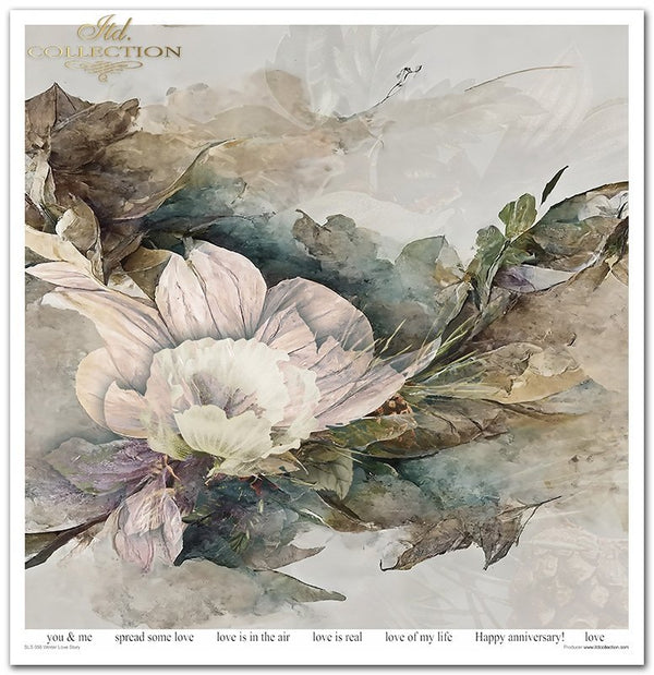 Papier-Set für Scrapbooking Winter Love Story 200 g/m2 31x32cm 11 Blatt