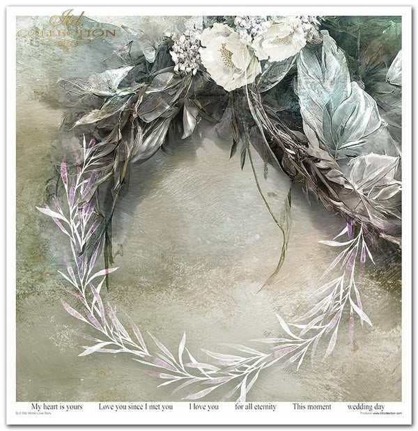 Papier-Set für Scrapbooking Winter Love Story 200 g/m2 31x32cm 11 Blatt