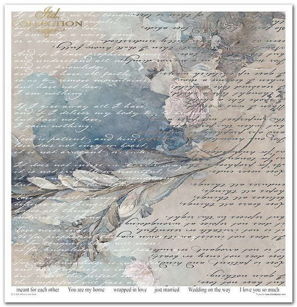 Papier-Set für Scrapbooking Winter Love Story 200 g/m2 31x32cm 11 Blatt