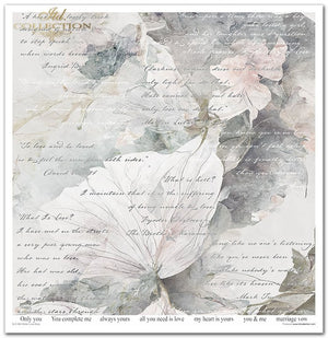 Papier-Set für Scrapbooking Winter Love Story 200 g/m2 31x32cm 11 Blatt