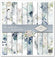 Scrapbooking-Papier-Set „Die Welt des Eises“, Porzellan, 10 Stück/Packung, 30 x 30 cm, 200 g
