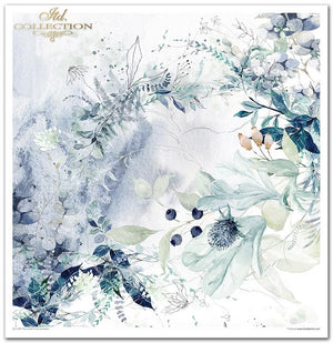 Scrapbooking-Papier-Set „Die Welt des Eises“, Porzellan, 10 Stück/Packung, 30 x 30 cm, 200 g