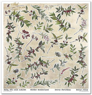 Scrapbooking-Papier Set Victorian Christmas 30x30cm 200g 11 Bögen /Pkg.