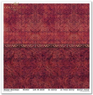 Scrapbooking-Papier Set Victorian Christmas 30x30cm 200g 11 Bögen /Pkg.