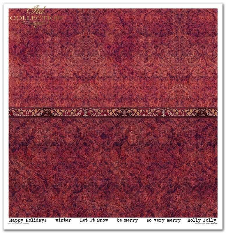 Scrapbooking-Papier Set Victorian Christmas 30x30cm 200g 11 Bögen /Pkg.
