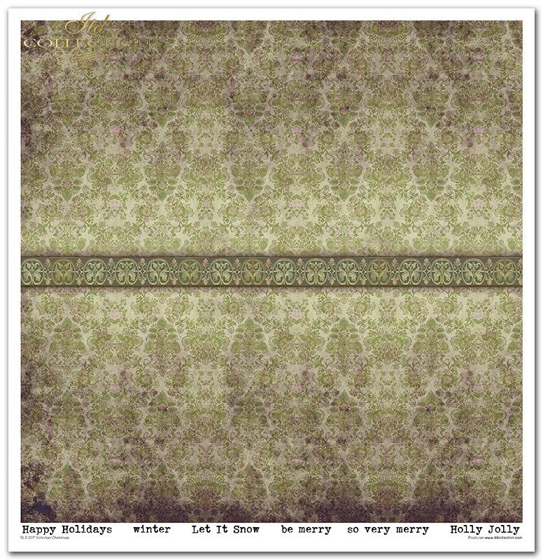 Scrapbooking-Papier Set Victorian Christmas 30x30cm 200g 11 Bögen /Pkg.