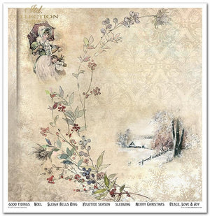 Scrapbooking-Papier Set Victorian Christmas 30x30cm 200g 11 Bögen /Pkg.