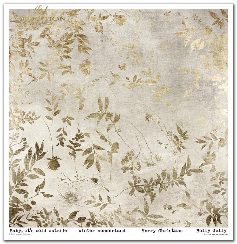 Scrapbooking-Papier Set Victorian Christmas 30x30cm 200g 11 Bögen /Pkg.