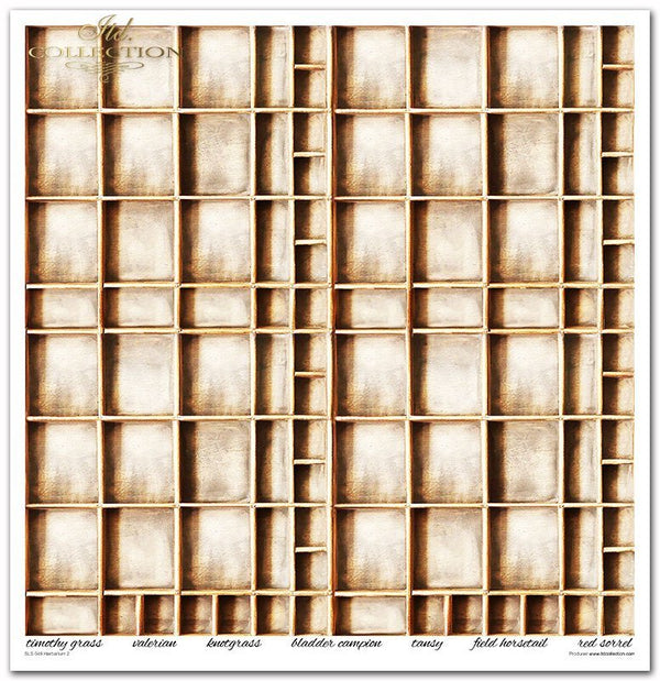 Scrapbooking Papier Set Herbarium 2 31x32cm 200g/m² 11 Bögen