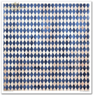 Scrapbooking Papierset Karneval - Pierrot in Love 10 Bögen 31x32cm 200g/m²