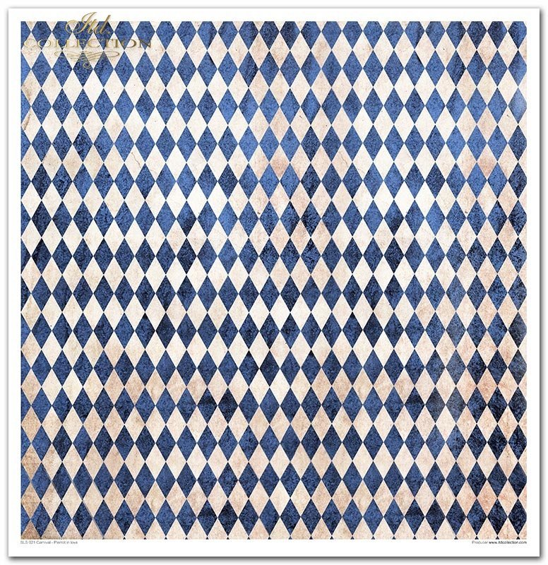 Scrapbooking Papierset Karneval - Pierrot in Love 10 Bögen 31x32cm 200g/m²