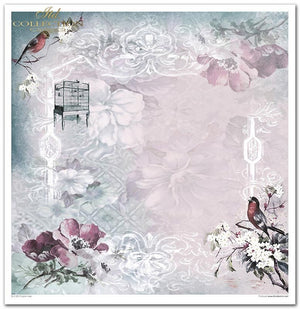 Scrapbooking-Papier-Set Englische Rose 31x32cm 10 Bögen
