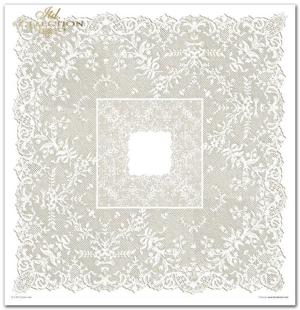 Scrapbooking-Papier Set English Rose 31x32cm 10 Bögen