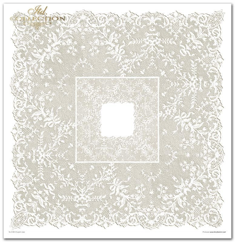Scrapbooking-Papier-Set Englische Rose 31x32cm 10 Bögen