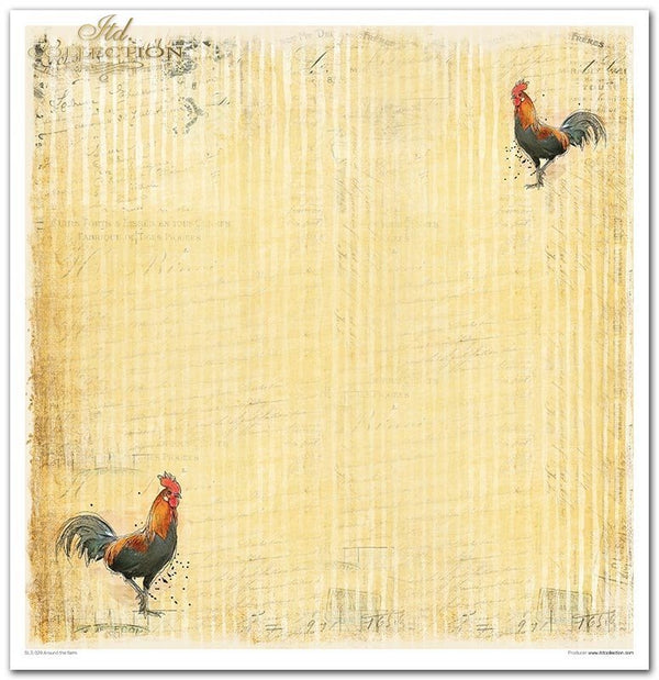 Scrapbookingpapier-Set Ostern Rund um den Bauernhof 310x320 mm 11 Blatt