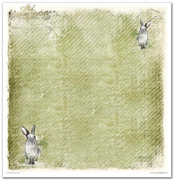 Scrapbookingpapier-Set Ostern Rund um den Bauernhof 310x320 mm 11 Blatt
