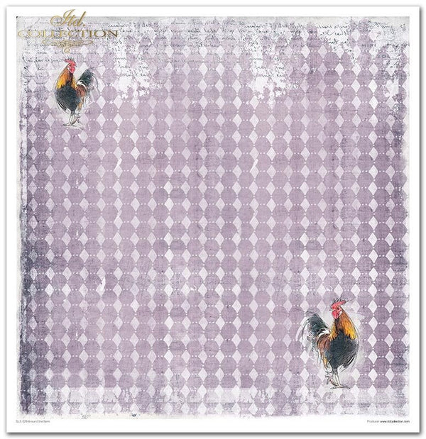 Scrapbookingpapier-Set Ostern Rund um den Bauernhof 310x320 mm 11 Blatt