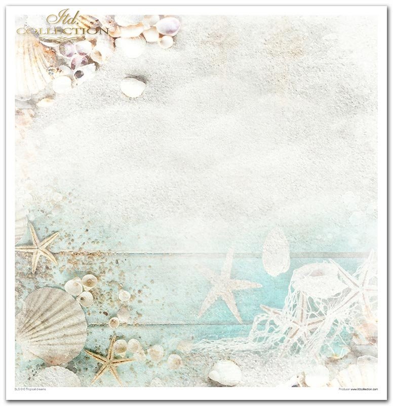 Scrapbooking-Papierset Tropical Dream 10 Bögen 31x32cm 200g/m²