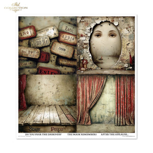 Scrapbooking-Papier Set Carnival - Masquerade 200 g/m2 310x320mm 11 Bögen
