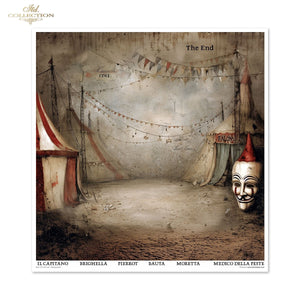 Scrapbooking-Papier Set Carnival - Masquerade 200 g/m2 310x320mm 11 Bögen