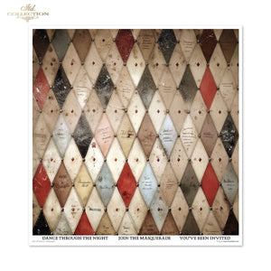 Scrapbooking-Papier Set Carnival - Masquerade 200 g/m2 310x320mm 11 Bögen