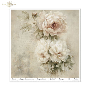 Scrapbooking-Papier Set Written in Flowers vol. 1 200 g/m2 310x320mm 11 Bögen