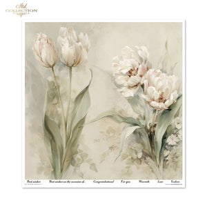 Scrapbooking-Papier Set Written in Flowers vol. 1 200 g/m2 310x320mm 11 Bögen