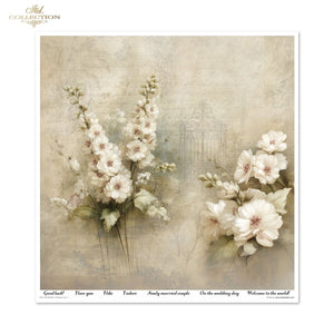 Scrapbooking-Papier Set Written in Flowers vol. 1 200 g/m2 310x320mm 11 Bögen