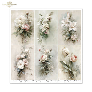 Scrapbooking-Papier Set Written in Flowers vol. 1 200 g/m2 310x320mm 11 Bögen