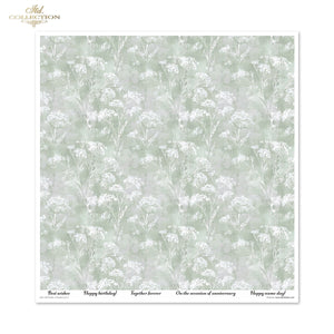 Scrapbooking-Papier Set Written in Flowers vol. 2 200 g/m2 310x320mm 11 Bögen