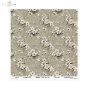 Scrapbooking-Papier Set Written in Flowers vol. 2 200 g/m2 310x320mm 11 Bögen