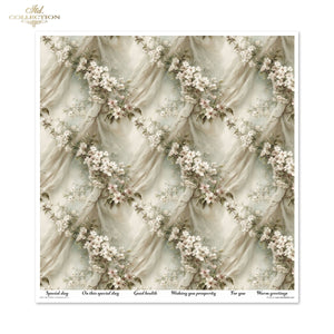 Scrapbooking-Papier Set Written in Flowers vol. 2 200 g/m2 310x320mm 11 Bögen