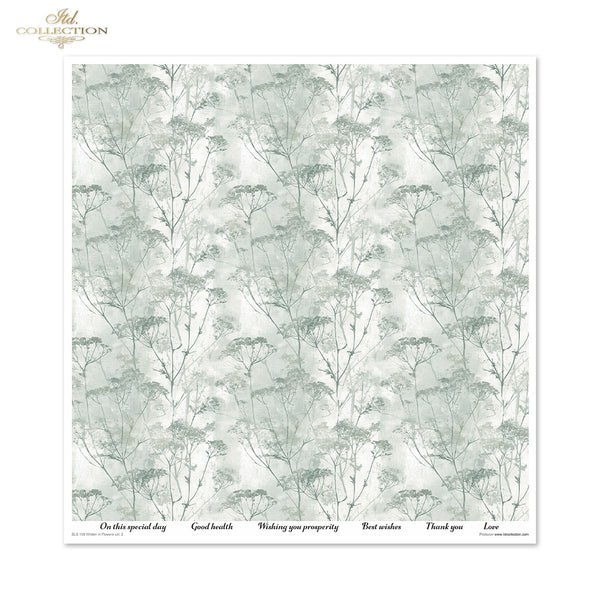 Scrapbooking-Papier Set Written in Flowers vol. 2 200 g/m2 310x320mm 11 Bögen