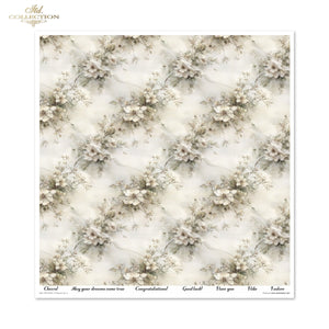 Scrapbooking-Papier Set Written in Flowers vol. 2 200 g/m2 310x320mm 11 Bögen