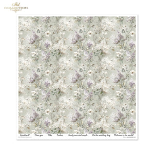 Scrapbooking-Papier Set Written in Flowers vol. 2 200 g/m2 310x320mm 11 Bögen