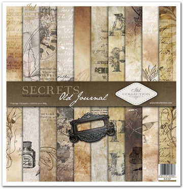 Scrapbooking-Papier Set Old Journal Secrets 10 Stk/Pkg. 30x30cm 200g