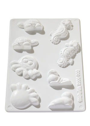 Soapyfun Meerestiere maritim Gießform für Seifenhobby  5 - 7,5 cm