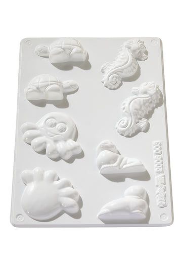 Soapyfun Meerestiere maritim Gießform für Seifenhobby  5 - 7,5 cm