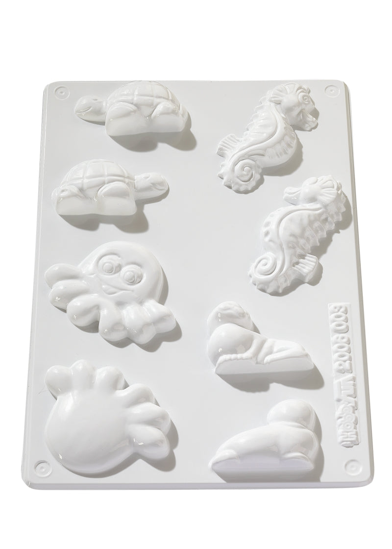 Soapyfun Meerestiere maritim Gießform für Seifenhobby  5 - 7,5 cm